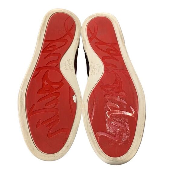 Christian Louboutin Bip Bip Orlato Velvet High Top Sneakers EU 36.5 US 6.5 - Picture 11 of 11
